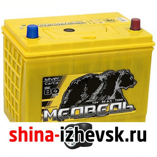 Аккумулятор легковой "Тюменский Медведь " ASIA 80Ач о/п  105D26L VLA CA/CA в Ижевске
